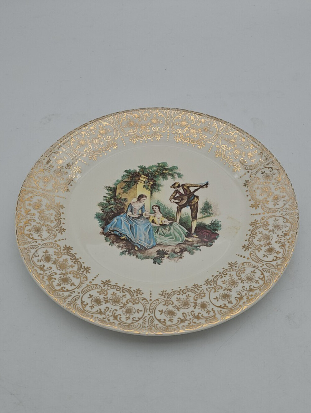 Vintage Triumph American Limoges Dinner Plate China DO'R I T-S 284 22K Gold Trim